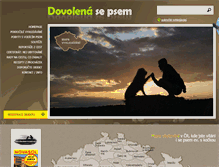 Tablet Screenshot of dovolena-se-psem.cz